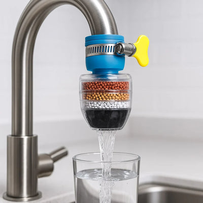 PureFlow Waterfilter - Schoner Drinkwater uit de Kraan - 1+1 GRATIS