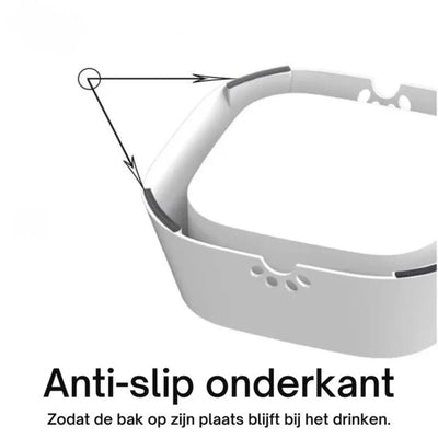 Anti Spat Drinkbak - Morsvrije waterbak voor honden | AquaPaw