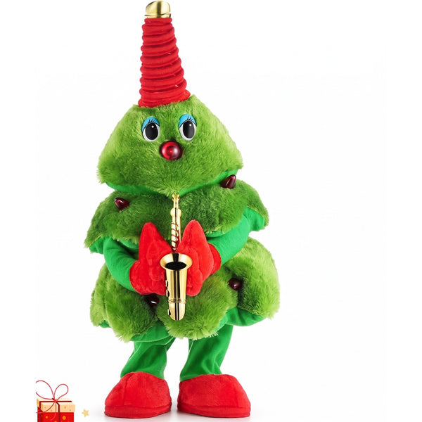 Singing Christmas Tree - Dancing Plush Toy with LED and 8 Songs