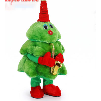 Zingende Kerstboom – Dansende Pluche Knuffel met LED en 8 Liedjes (8)